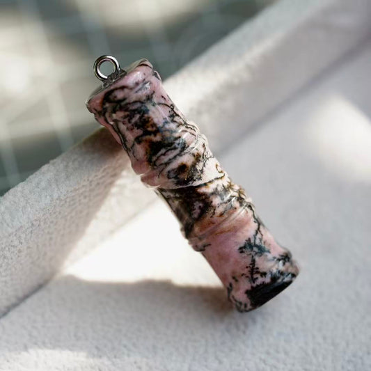 Crystal Bamboo Good Luck Pendant Crystal Healing Bulk Wholesale