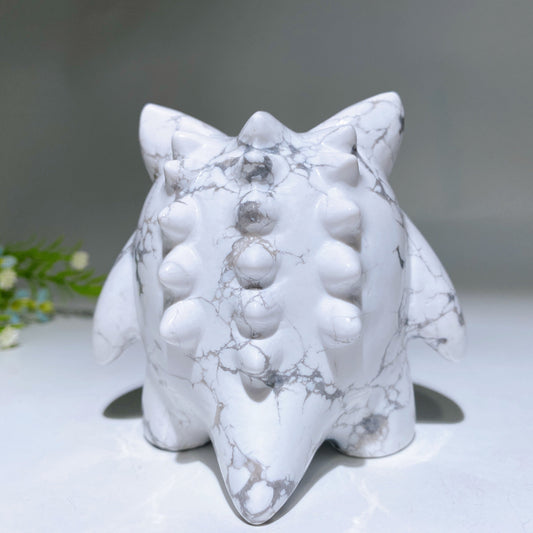4.3" Howlite Gengar Carving Crystal Healing Bulk Wholesale