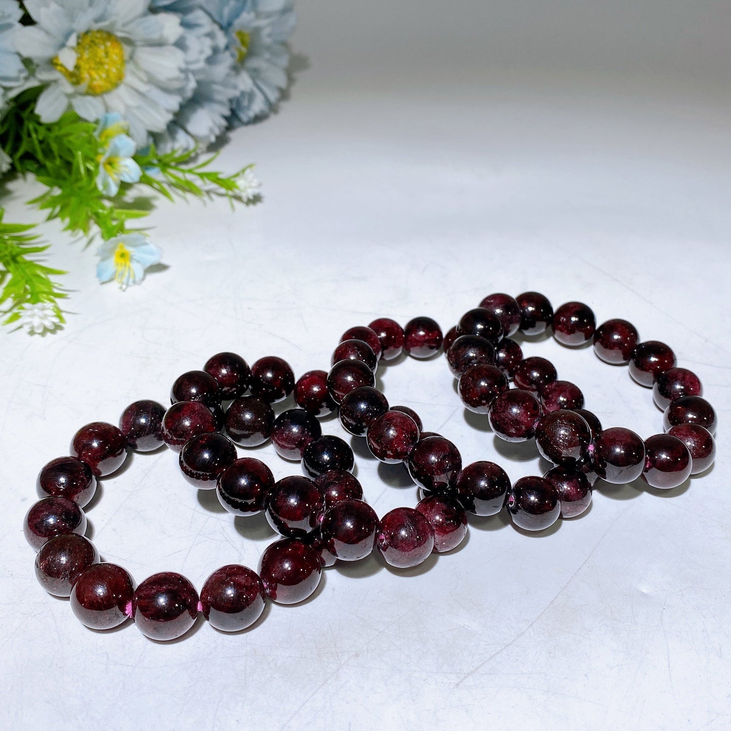 13mm Garnet Bracelet Crystal Healing Bulk Wholesale