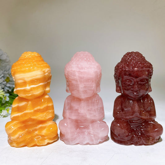 4.5" Crystal Buddha Carving Crystal Healing Bulk Wholesale