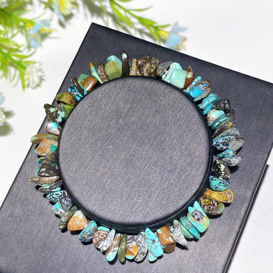 Turquoise Chips Bracelet Crystal Healing Bulk Wholesale