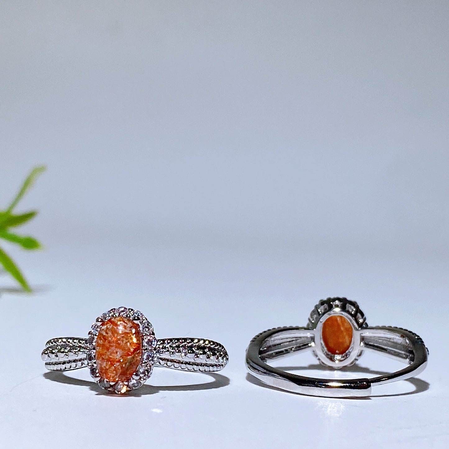 Cooper Silver Plated Arusa Sunstone Ring Crystal Healing Bulk Wholesale