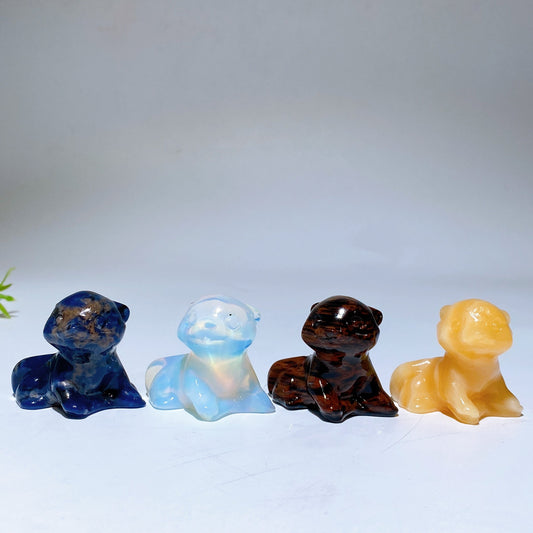 1.4" Crystal Otter Carving Crystal Healing Bulk Wholesale
