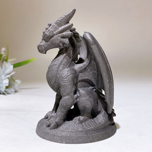 4.0" Schungite Dragon Carving Crystal Healing Bulk Wholesale