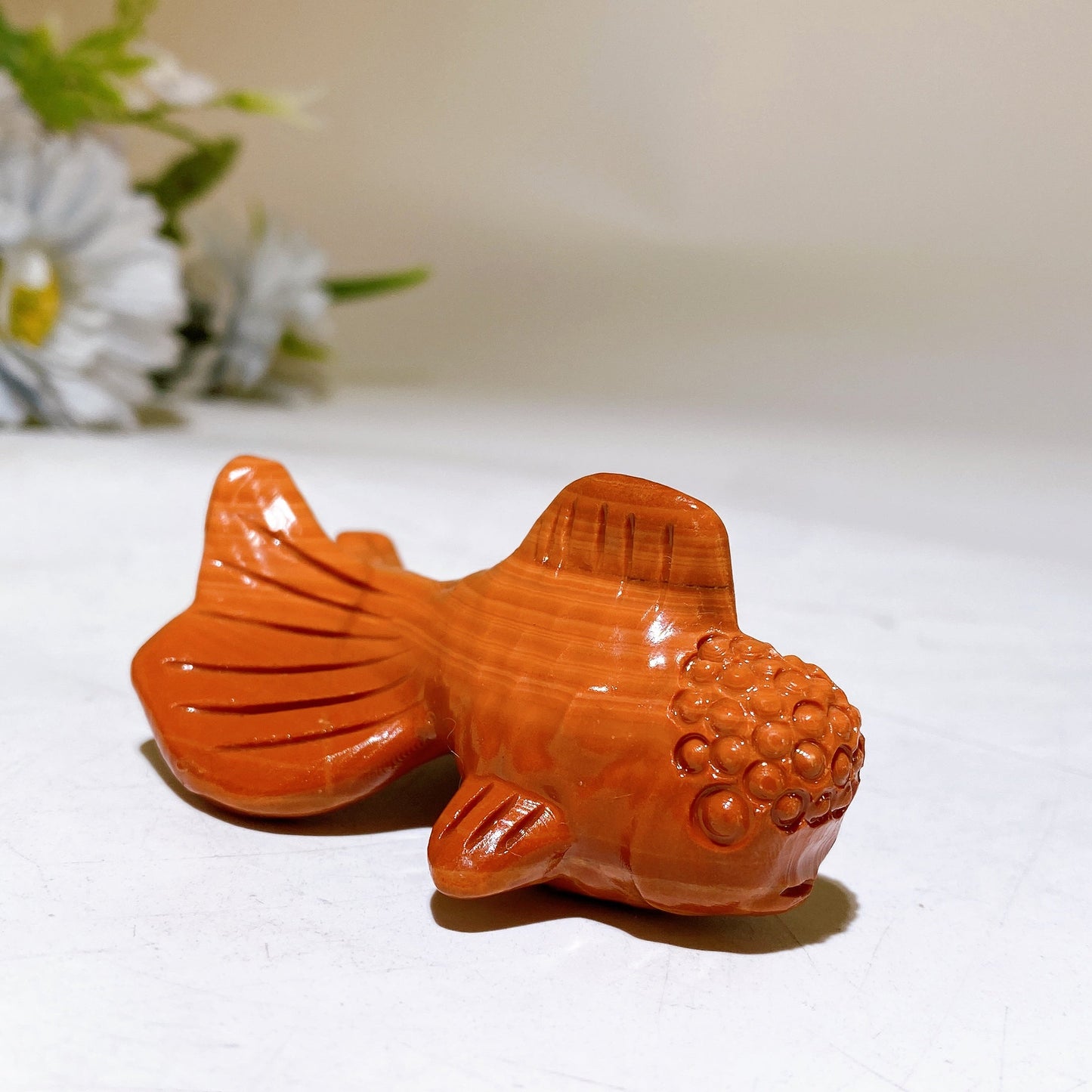 2.7" Crystal Goldfish Carving Crystal Healing Bulk Wholesale
