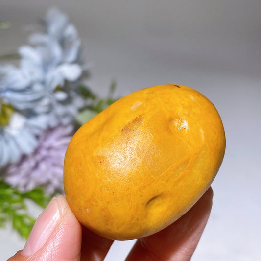 1.8" Yellow Jade Potato Vegetable Carving Crystal Healing Bulk Wholesale