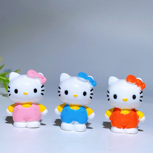 30mm Mini Resin Hello Kitty Carving Crystal Healing Bulk Wholesale