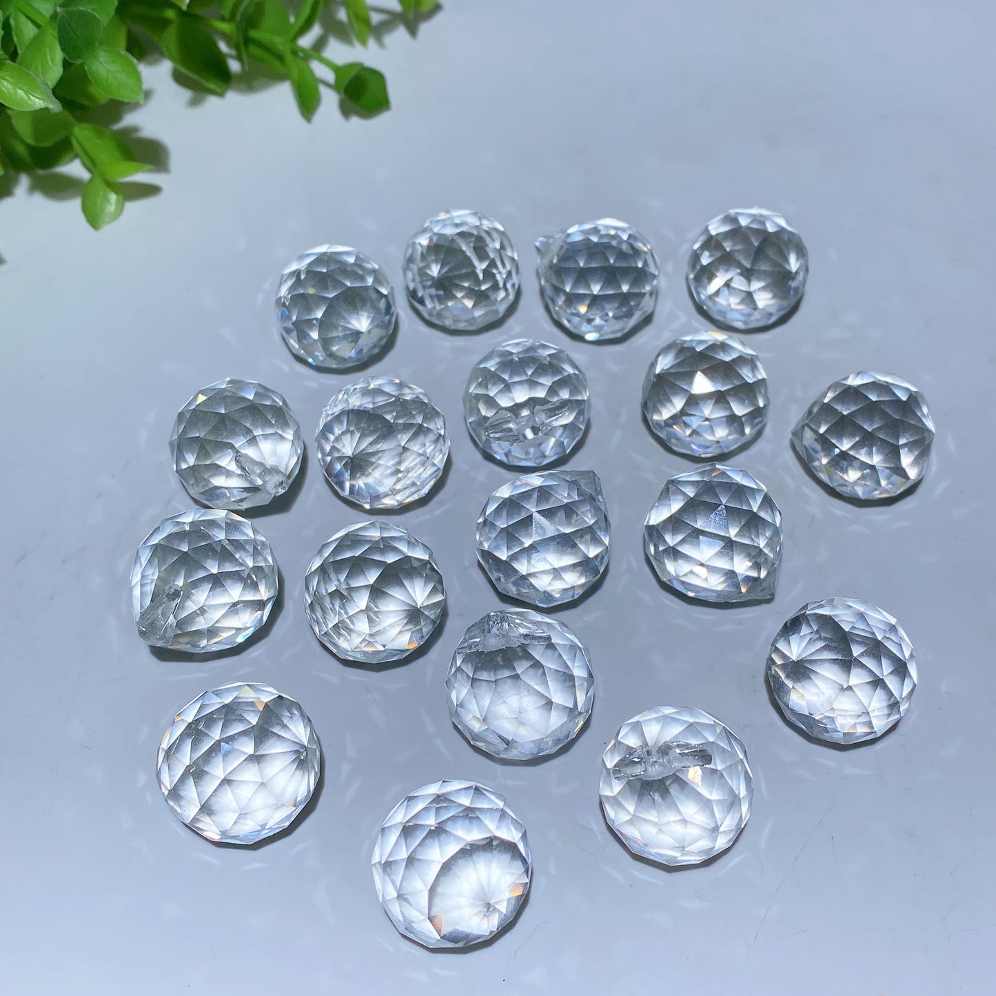 24mm Facted Glass Drop for Suncatcher DIY Crystal Healing Bulk Wholesale