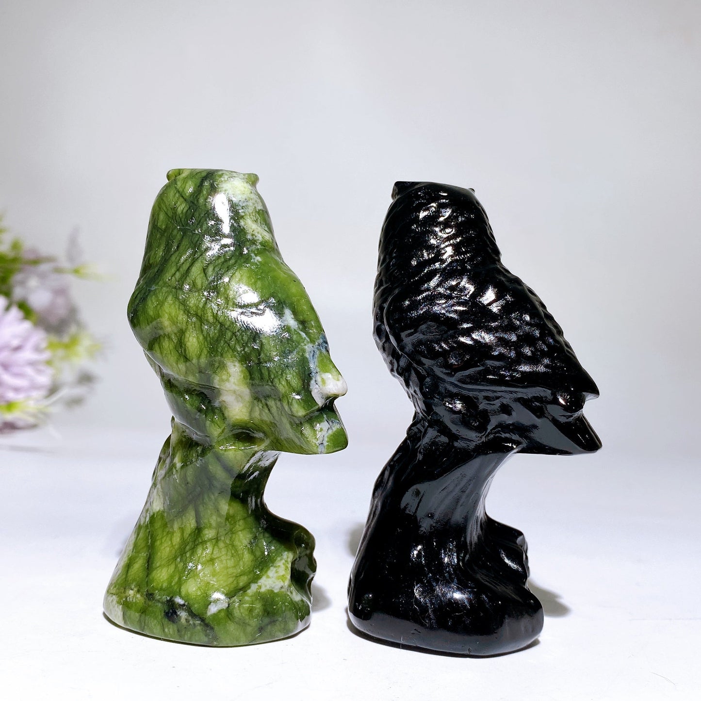 2.3" Crystal Owl Carving Crystal Healing Bulk Wholesale