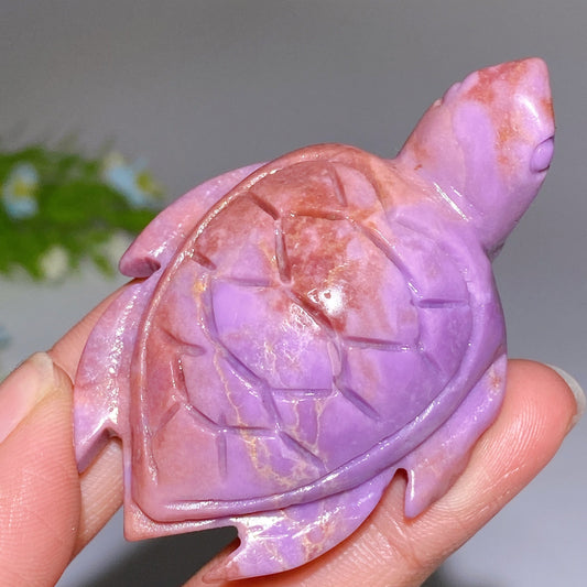 2.0"-2.4" Phosphosiderite Turtle Carving Crystal Healing Bulk Wholesale