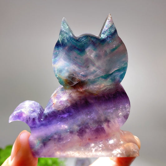 3.0" Crystal Cat Slab Carving Crystal Healing Bulk Wholesale