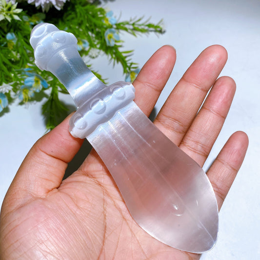 5.9" Selenite Dagger Carving Crystal Healing Bulk Wholesale