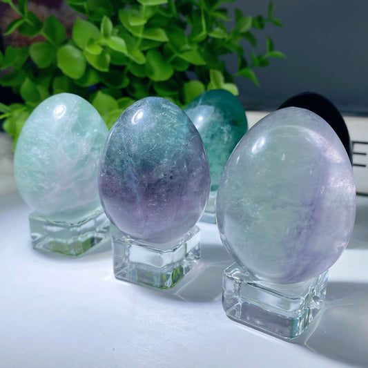 1.9" Fluorite Egg Carvings Bulk Wholesale