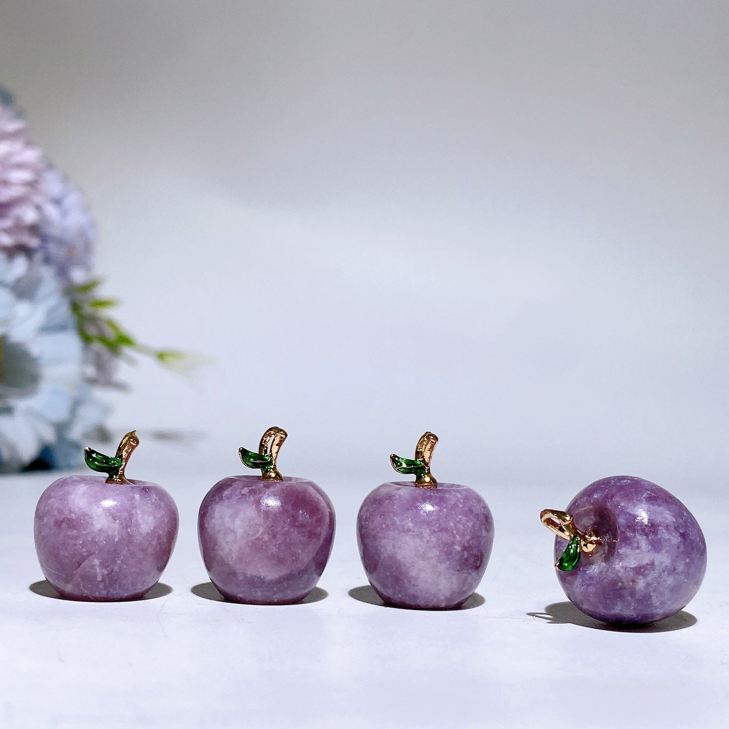 20mm Crystal Apple Fruit Pendant Crystal Healing Bulk Wholesale