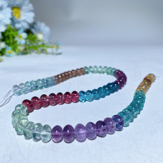 8mm Rainbow Fluorite Beads String Crystal Healing Bulk Wholesale