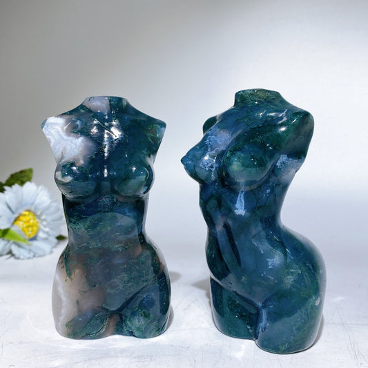 4.6" Moss Agate Model Carving Crystal Healing Bulk Wholesale