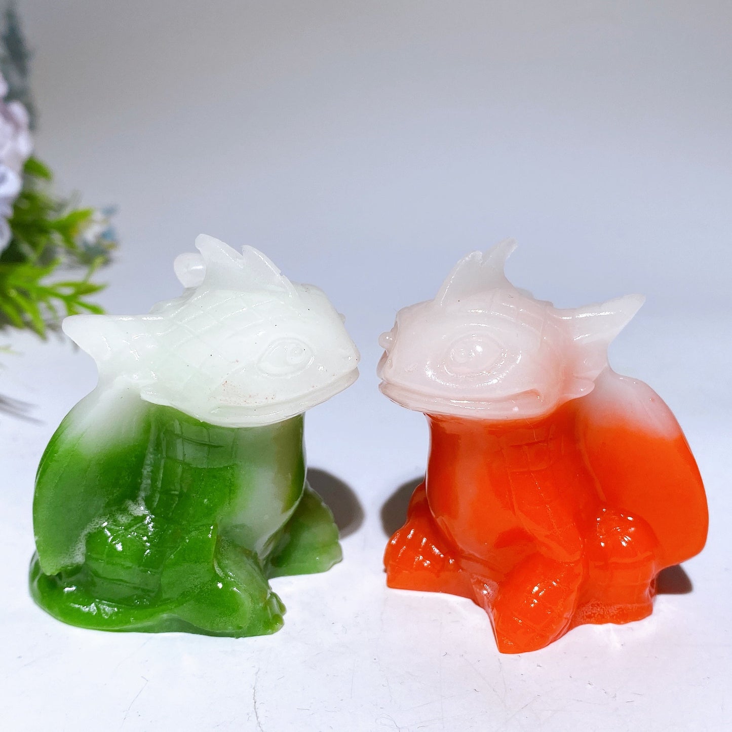 3.3" Luminous Mermaid Carving Crystal Carving Bulk Wholesale