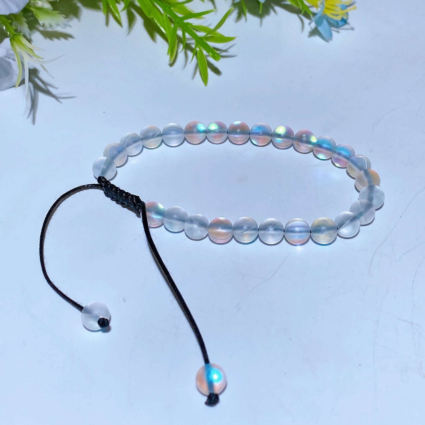 65mm Adjustable Aura Glass Bracelet Crystal Healing Bulk Wholesale