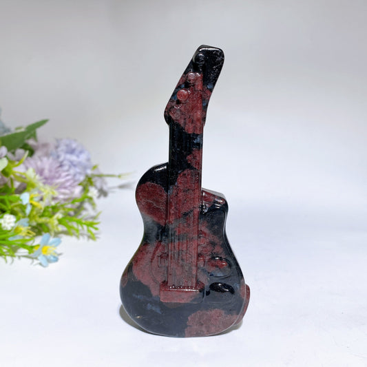 4.7" Crystal Guitar Carving Crystal Healing Bulk Wholesale