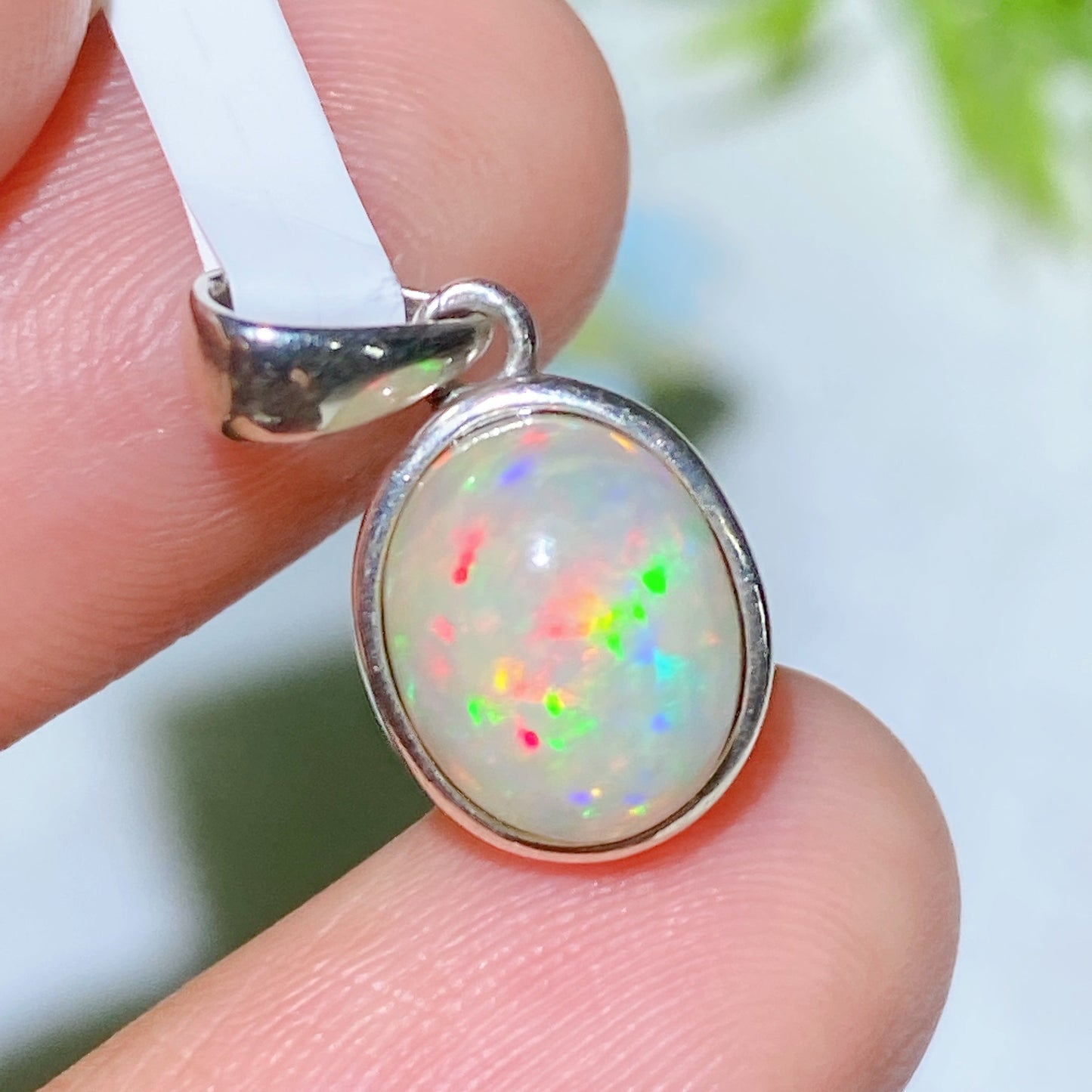 Sterling Silver S925 Natural Opal Pendant Crystal Healing Bulk Wholesale