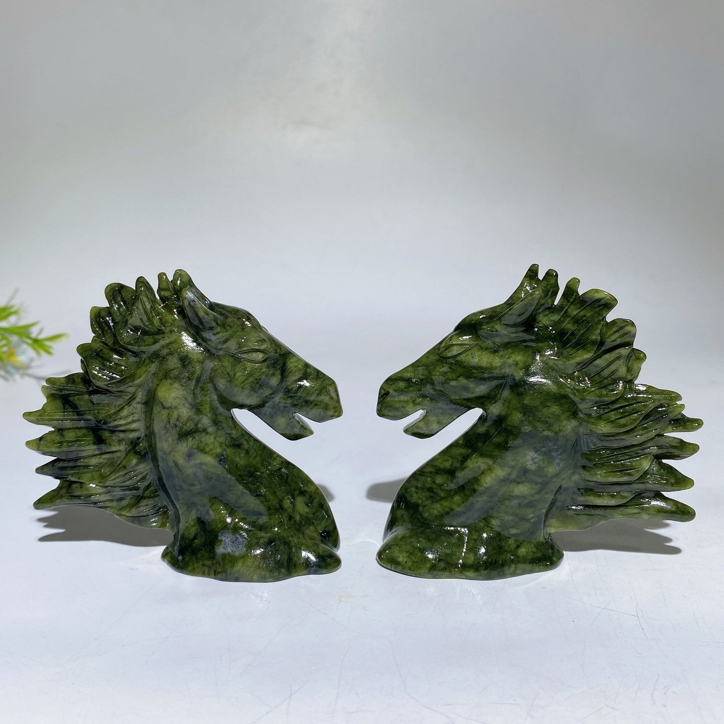 3.0" Serpentine Horse Head Carving Crystal Healing Bulk Wholesale