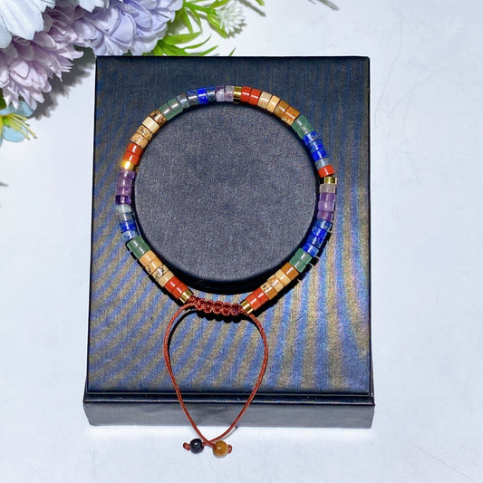 7 Chakra Adjustable Crystal Bracelet Crystal Healing Bulk Wholesale