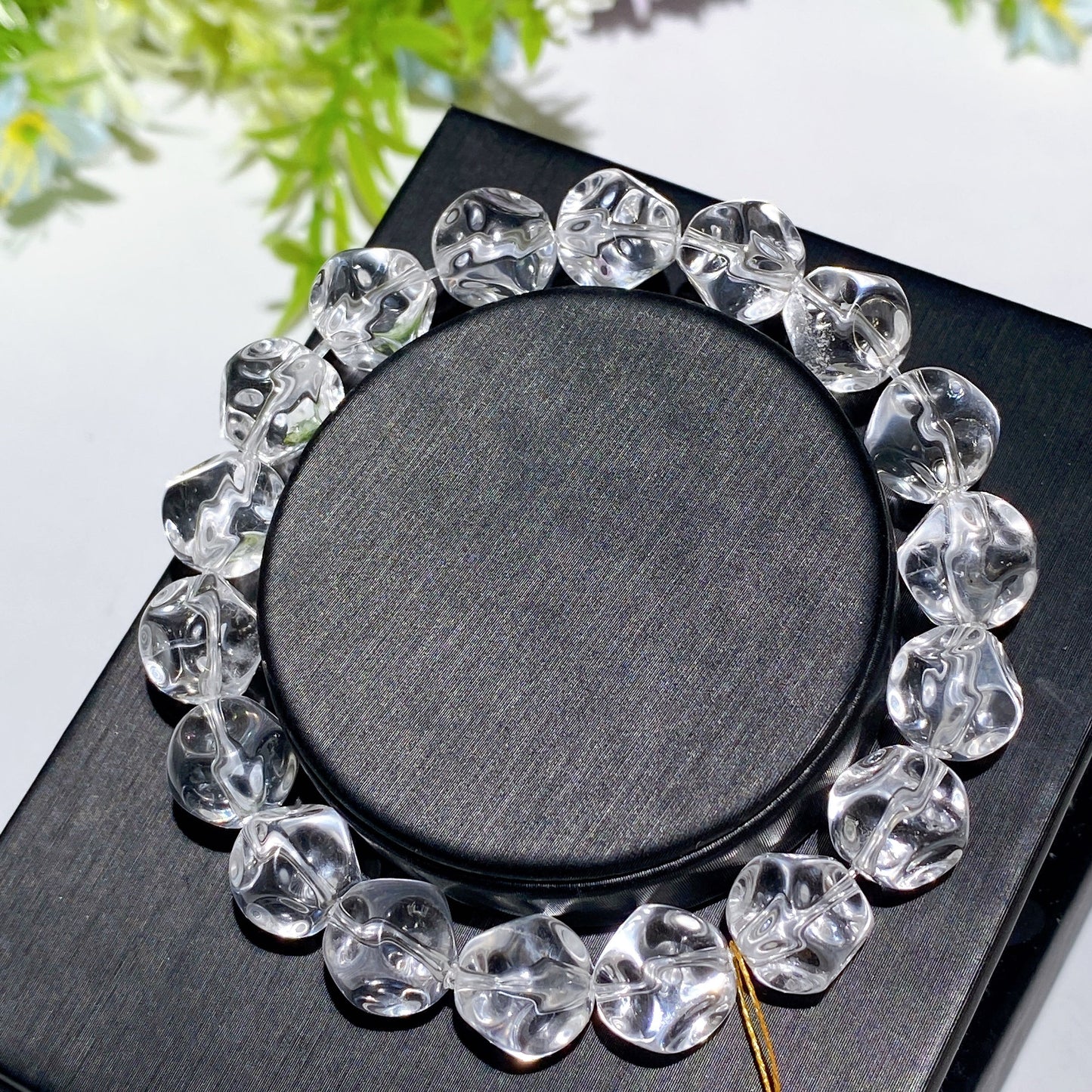 10mm Special Polyhedral Clear Quartz Bracelet Crystal Healing Bulk Wholesale