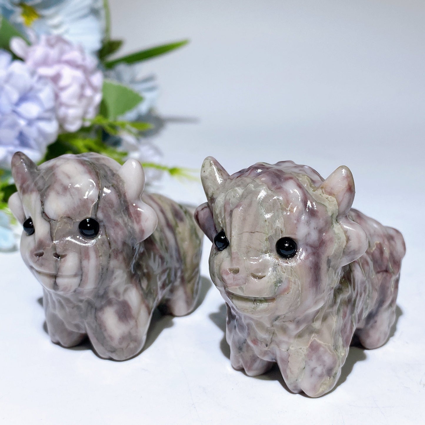 2.3" Crystal Cattle Carving Crystal Healing Bulk Wholesale