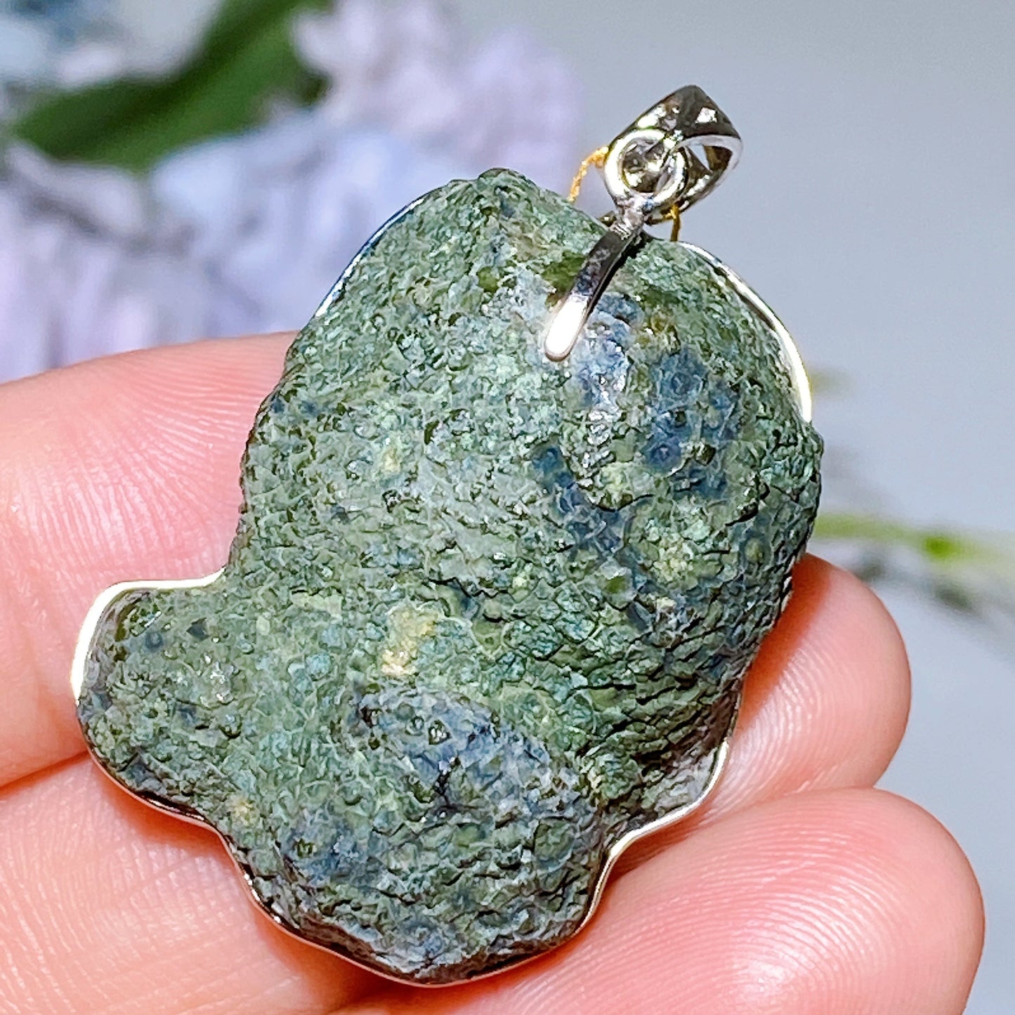 35mm Sterling Silver Natural Geode Pendant Crystal Healing Bulk Wholesale