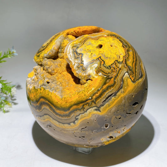 15cm Unique Large Bumble Bee Jasper Sphere Crystal Healing Bulk Wholesale