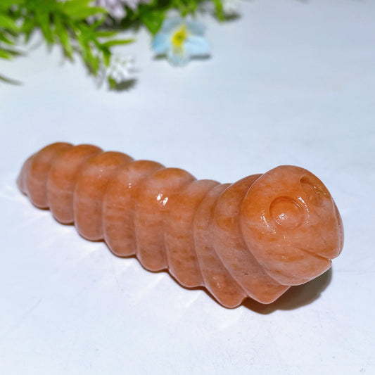 9cm Crystal Caterpillar Carving Crystal Healing Bulk Wholesale