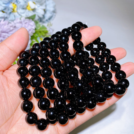 8mm 10mm Black Onyx Bracelet Crystal Healing Bulk Wholesale