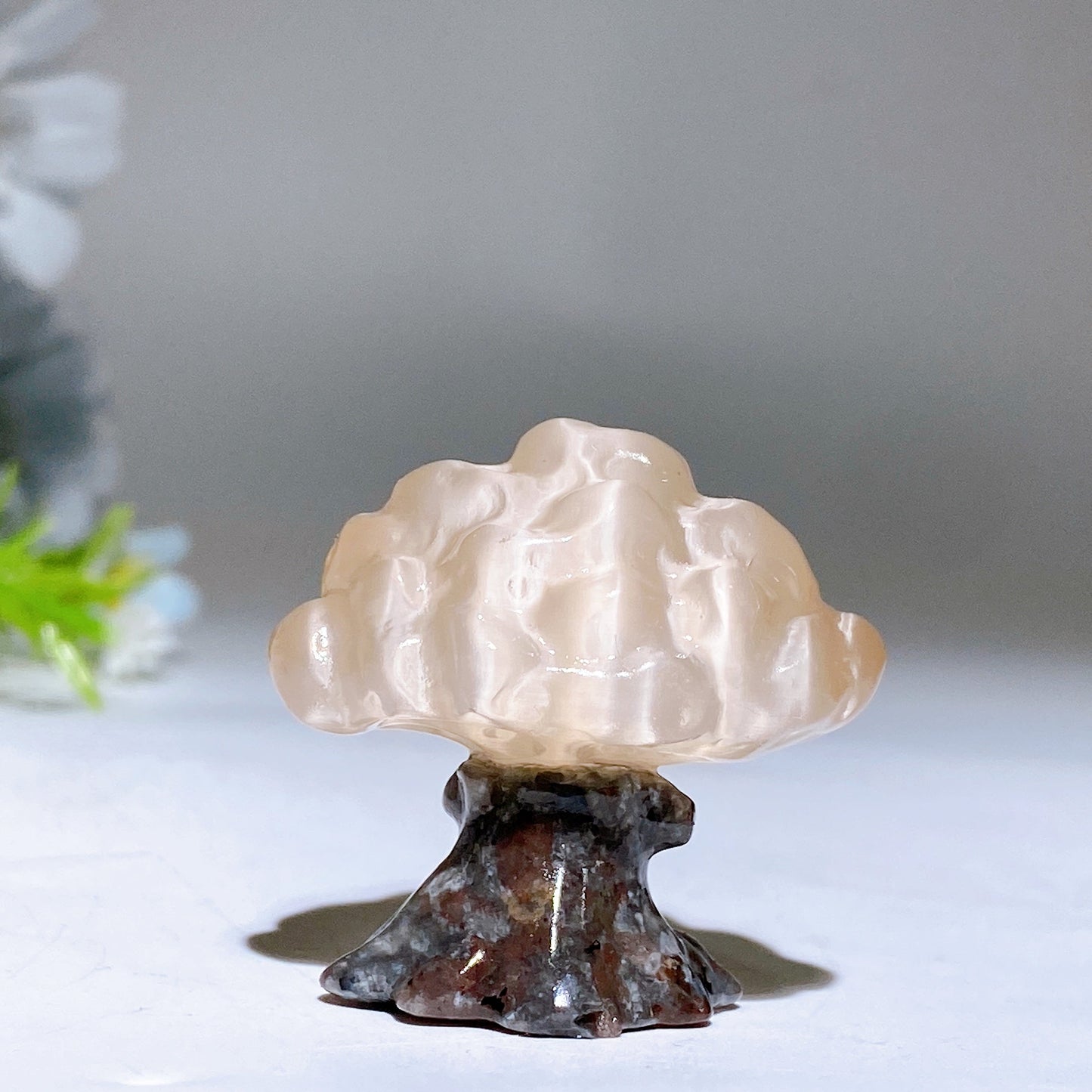 1.4“ Cat's Eye with Yooperlite Tree Carving Crystal Healing Bulk Wholesale