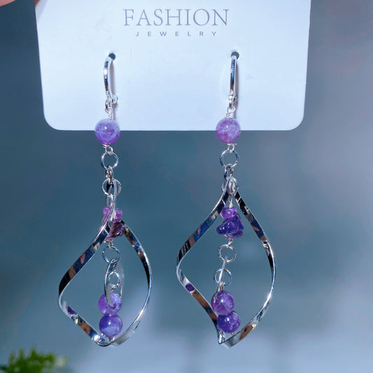 Natural Crystal Earrings Crystal Healing Bulk Wholesale