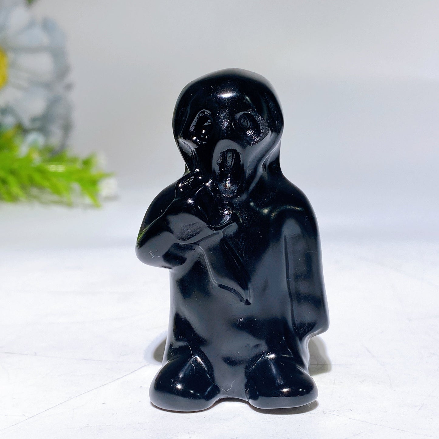 2.5"-2.8" Black Obsidian Killer Carving Crystal Healing Bulk Wholesale