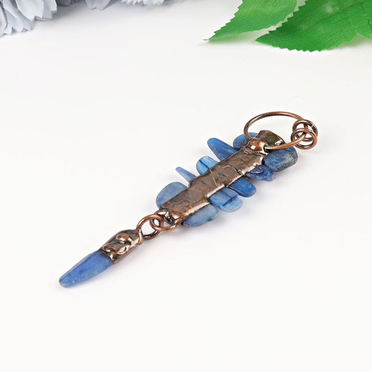 4.2" Kyanite Pendant for Jewelry Key Chain DIY Best Crystal Wholesalers
