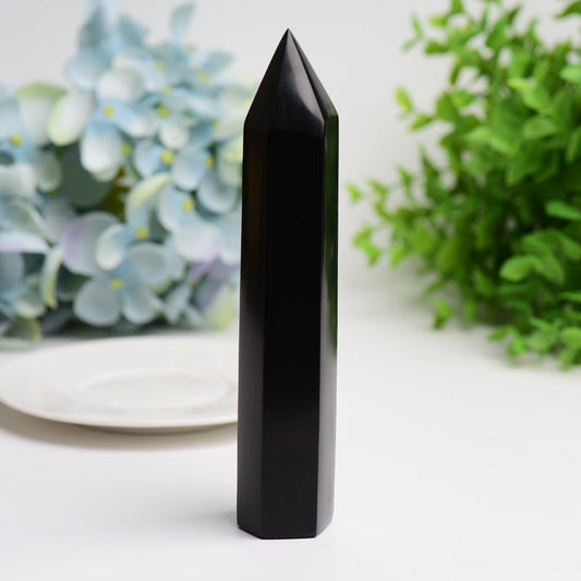 6.0"-8.0" Black Tourmaline Crystal Tower Bulk Crystal wholesale suppliers