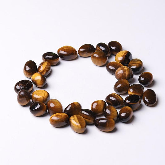 0.1kg High Quality Polished Tiger Eye bulk tumbled stone for Sale Best Crystal Wholesalers