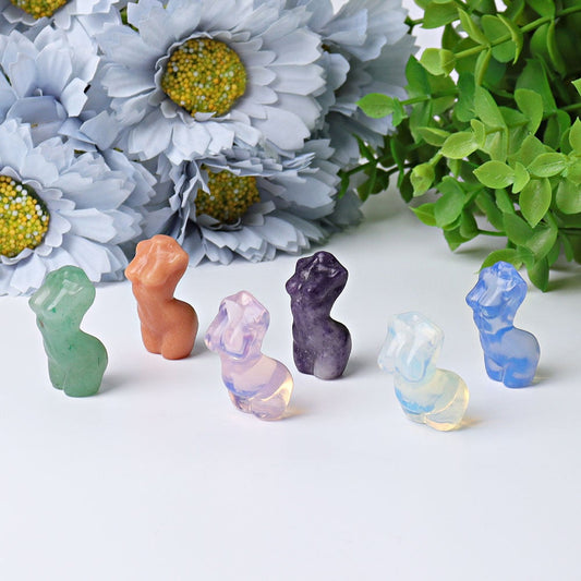 1.2" Mini Woman Model Body Crystal Carvings Best Crystal Wholesalers
