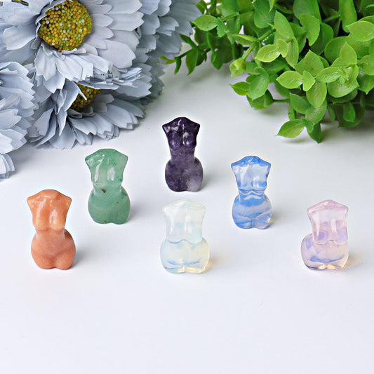 1.2" Mini Woman Model Body Crystal Carvings Best Crystal Wholesalers