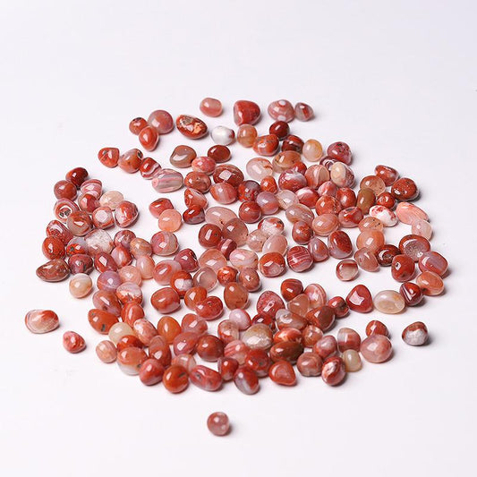 0.1kg 5-10mm High Quanlity Round Shape Carnelian Chips Best Crystal Wholesalers