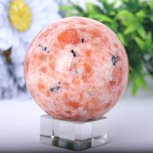 2.5"-4.5" Gold Strawberry Quartz Sphere Best Crystal Wholesalers