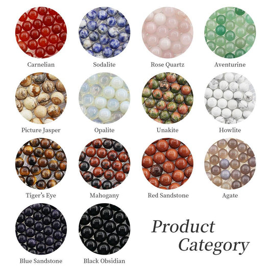 10mm No hole/Undrilled 30pcs Natural Crystal Beads Stone Gemstone Round Loose Energy Healing Beads Best Crystal Wholesalers