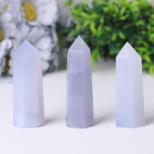 Blue Chalcedony Towers Points Bulk Best Crystal Wholesalers