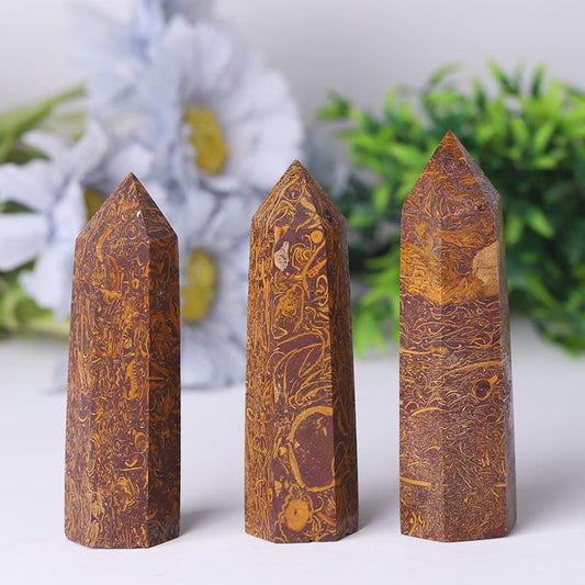 Calligraphy Jasper Points for Sale Healing Towers Points Bulk for Collection Best Crystal Wholesalers