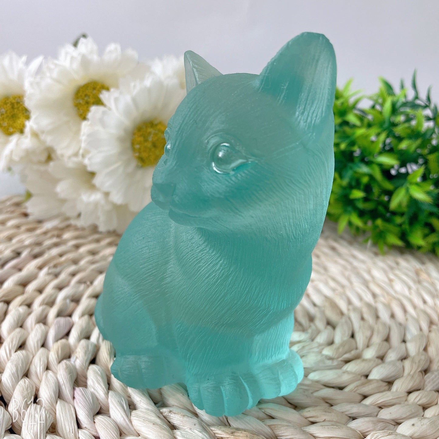 4.7" Glass Cat Crystal Carvings Animal Best Crystal Wholesalers