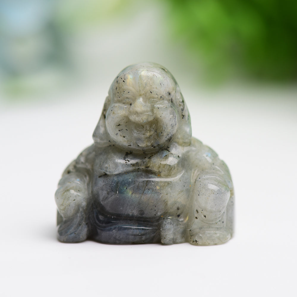 1.4" Mixed Crystal Buddha Crystal Carving Free Form Model Bulk Best Crystal Wholesalers