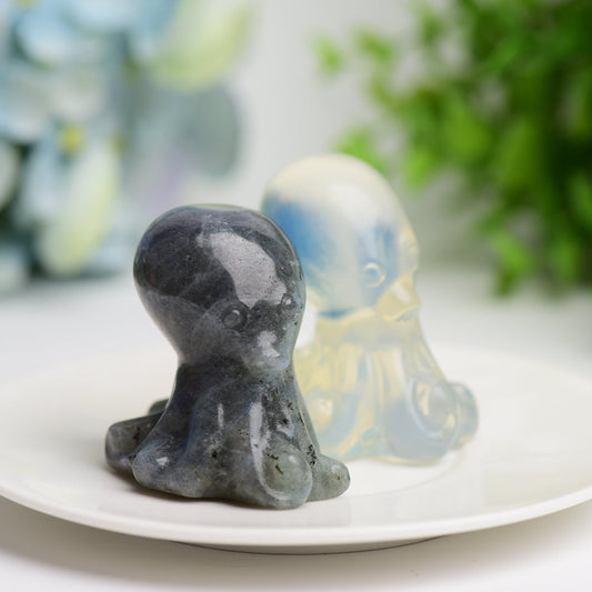 2.0" Labradorite Opalite Octopus Crystal Carving Animals Bulk Crystal wholesale suppliers