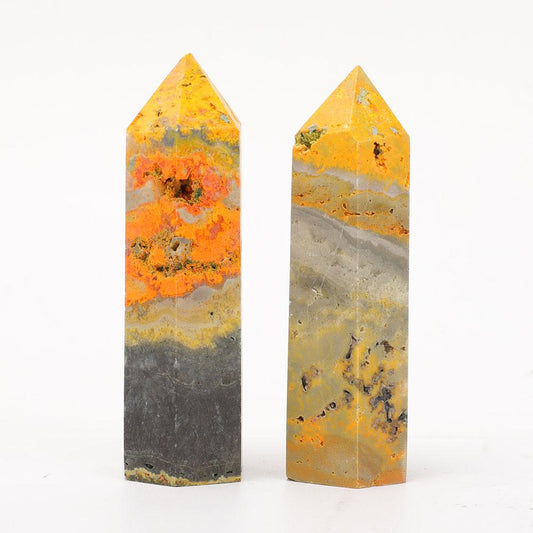 Set of 2 Bumble Bee Towers Points Bulk Best Crystal Wholesalers