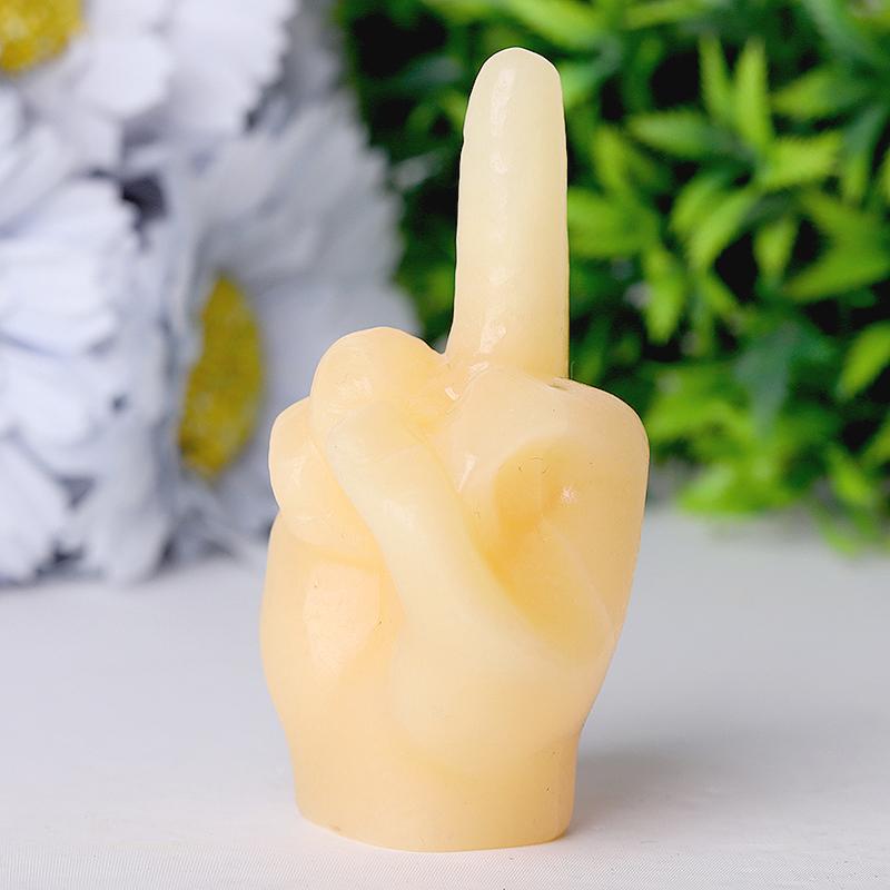3" Yellow Jade Hand Crystal Carvings Model Bulk Best Crystal Wholesalers